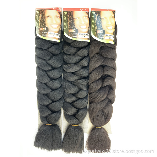 Ombre Big Curly Wavy Braiding Hair Jumbo Hair Colorful Synthetic Wholesale Wave Curly Crochet Braids Hair Extensions